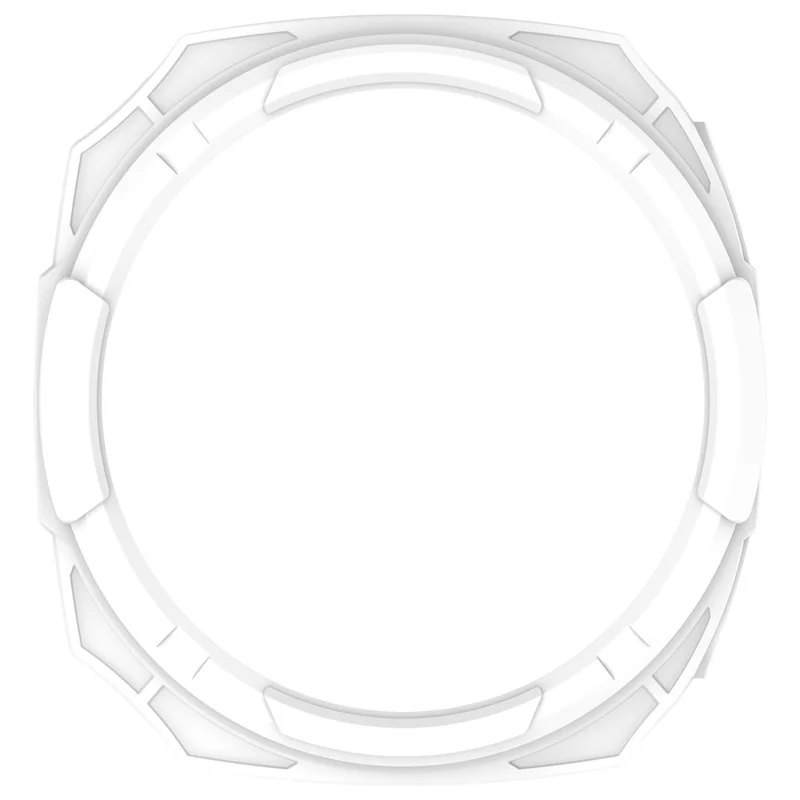 Custodia in TPU per Samsung Galaxy Watch Ultra 2 / Watch8 Classic 47 mm Custodia protettiva con design traforato e anello - Bianco