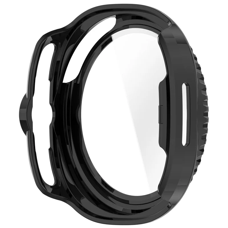 Capa para Samsung Galaxy Watch Ultra 2 / Watch8 Classic 47mm com Protetor Integrado de Vidro Temperado e PC - Preto