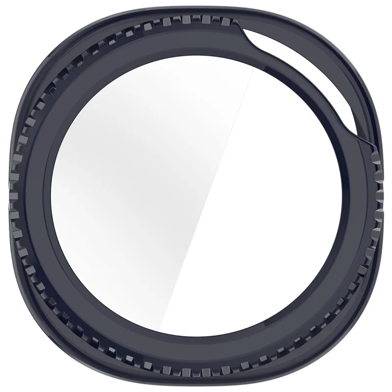 Чехол для Samsung Galaxy Watch Ultra 2 / Watch8 Classic 47мм с интегрированным стеклянным протектором из ПК и закаленного стекла - Темно-синий