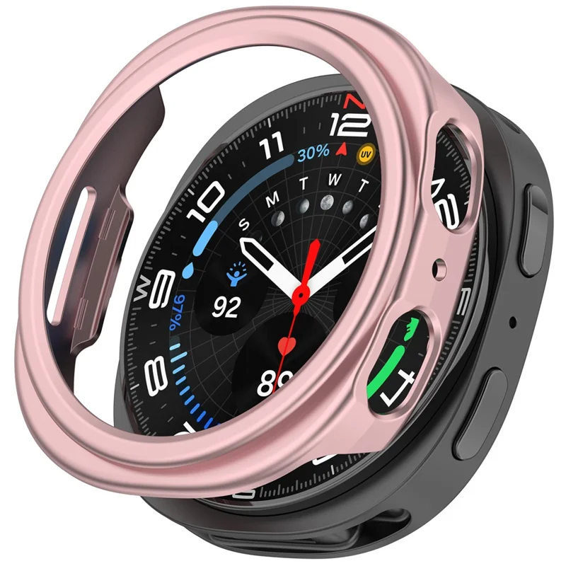 Protective Case for Samsung Galaxy Watch8 44mm Semi-Enclosed Hard PC Watch Cover - Rose Pink