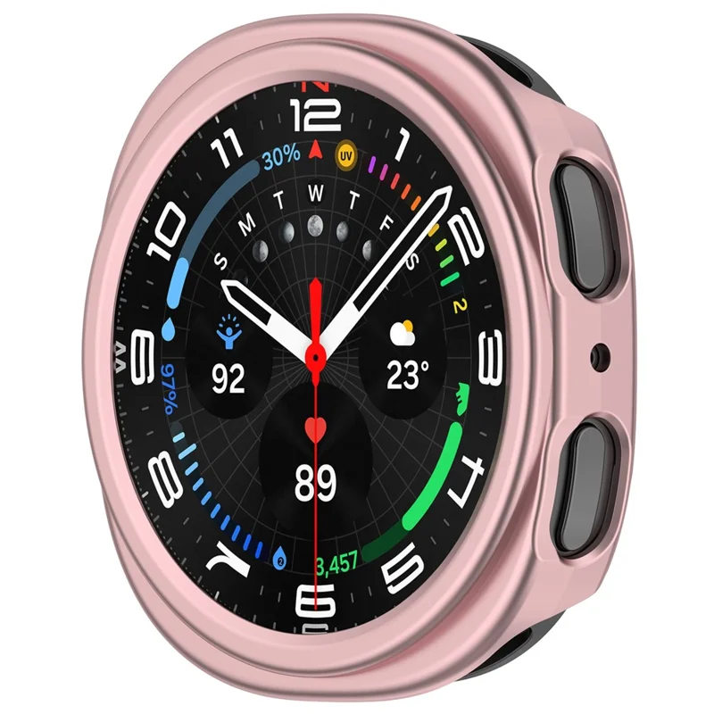 Protective Case for Samsung Galaxy Watch8 44mm Semi-Enclosed Hard PC Watch Cover - Rose Pink