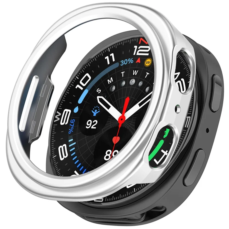Cover protettivo per Samsung Galaxy Watch8 44mm con custodia rigida semi-chiusa - Argento