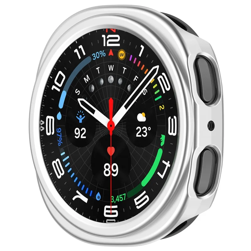Cover protettivo per Samsung Galaxy Watch8 44mm con custodia rigida semi-chiusa - Argento