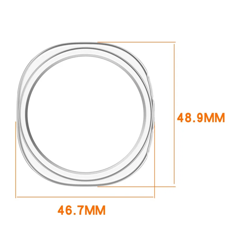 Cover protettivo per Samsung Galaxy Watch8 44mm con custodia rigida semi-chiusa - Argento