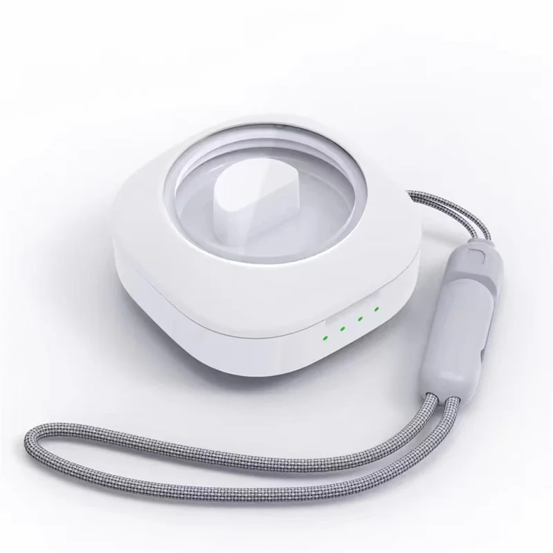 Bague intelligente R30 avec motif en cœur - Tracker ECG, fréquence cardiaque, oxygène sanguin, pression artérielle et sommeil, avec étui de chargement - Noir / Taille 7