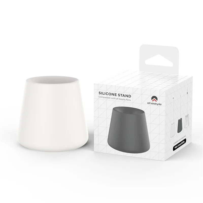 AHASTYLE BD02 Silikon-Halterung für Apple Pencil (USB-C) / Pencil (2. Generation) / Pencil (1. Generation) Stifthalter - Weiß
