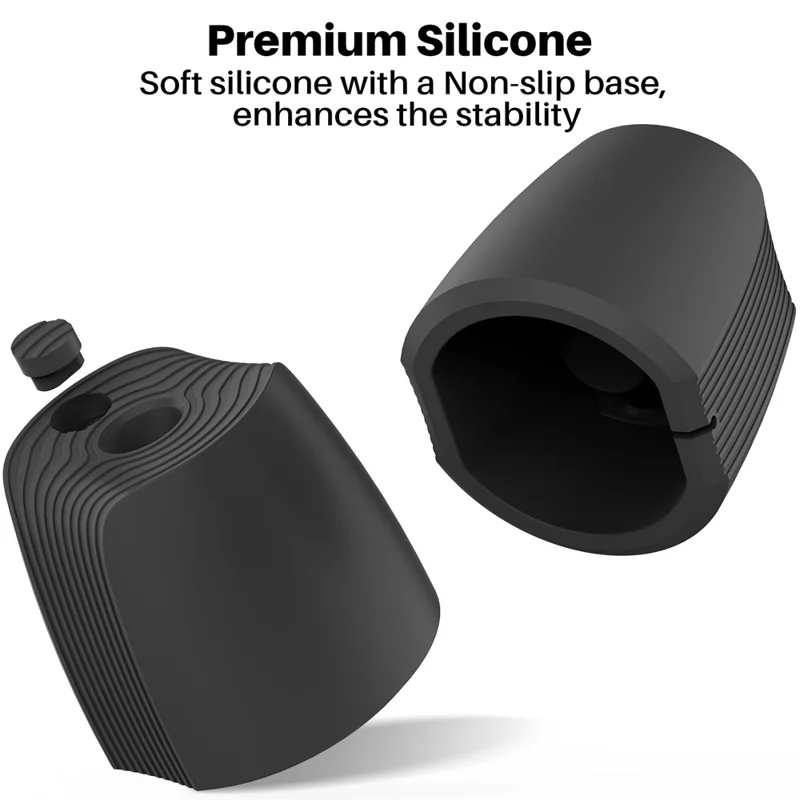 AHASTYLE LC04 Silicone Stand for Apple Pencil (USB-C) / Pencil (2nd Generation) / Pencil (1st Generation) Stylus Holder Charging Base - Black