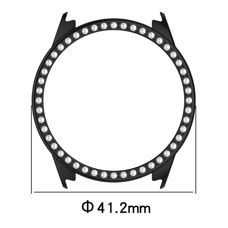 Pour Honor Choice ROSSINI 2e Étui de Protection Ajouré pour Montre avec Strass sur une Rangée - Noir
