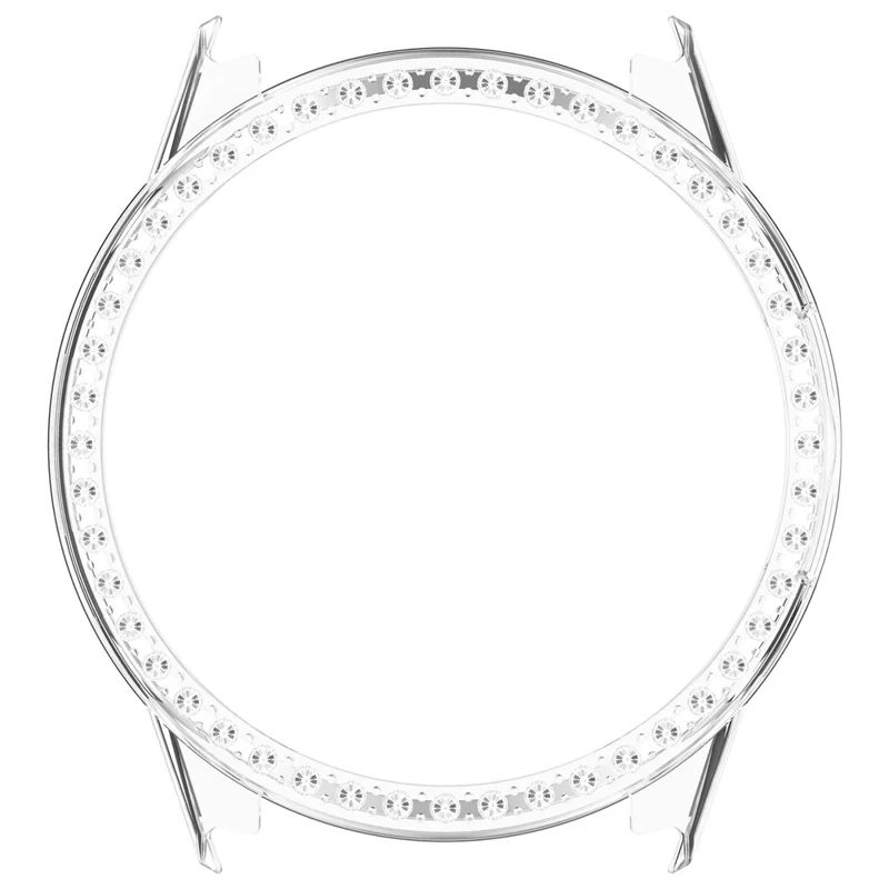 For Honor Choice ROSSINI 2e Case Cover Hollow Out Watch Protector with Single Row Rhinestone - Transparent