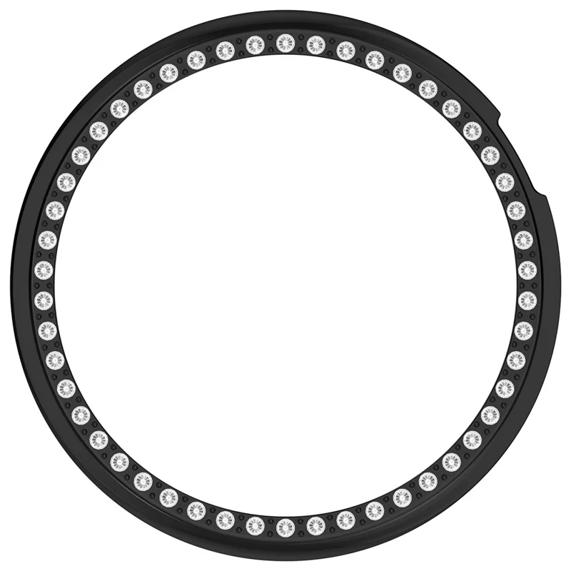 IVY-B39 For Honor Watch Fit Vitality Edition PC Watch Case Rhinestone Decor Hollow Protective Cover - Electroplating Black