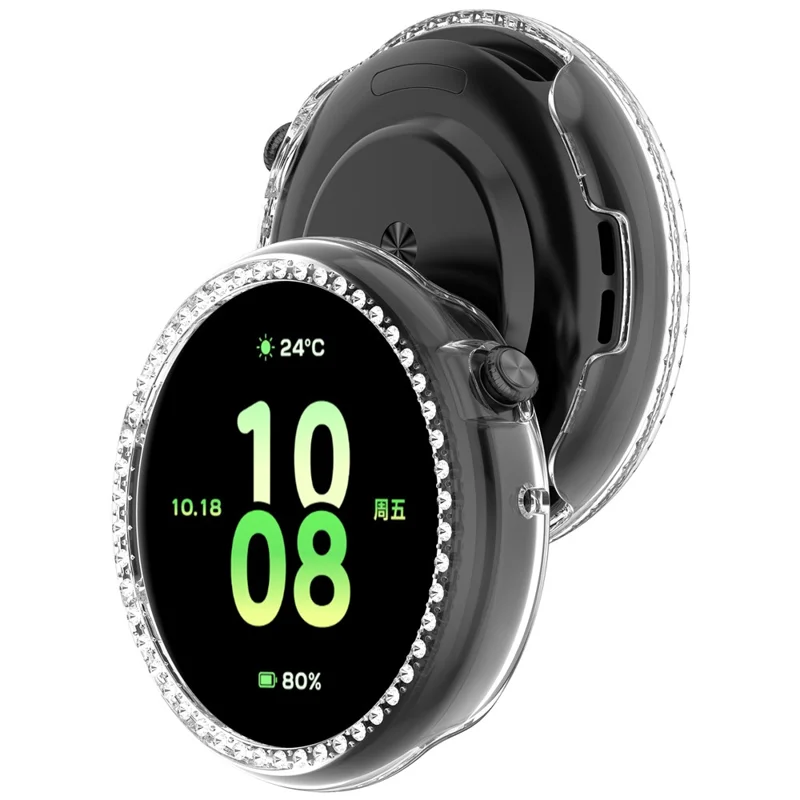 Funda IVY-B39 para Reloj Honor Watch Fit Edición Vitality con Decoración de Strass Transparente - Protección Hueca