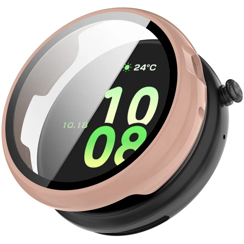 Estojo IVY-B39 para Smartwatch Honor Watch Fit Edição Vitality com Película de Vidro Temperado - Rosa