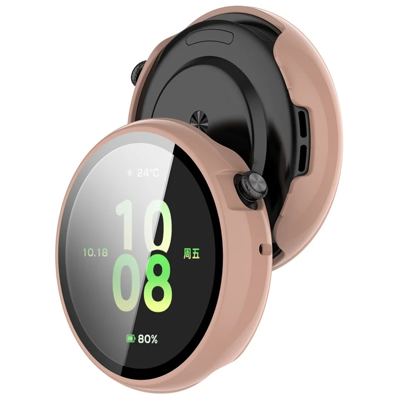 Estojo IVY-B39 para Smartwatch Honor Watch Fit Edição Vitality com Película de Vidro Temperado - Rosa