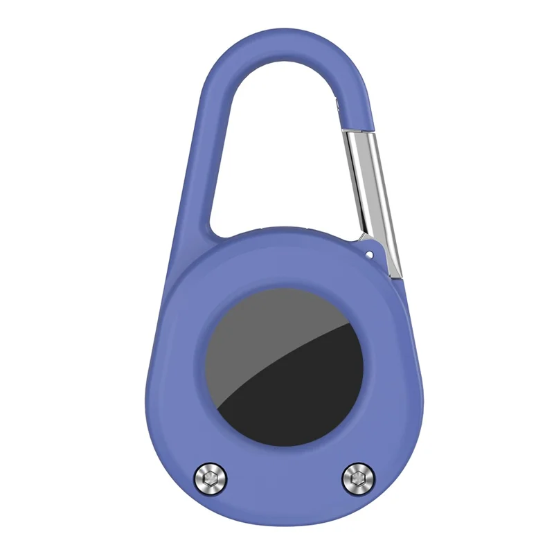 cp51 For Apple AirTag Anti Lost Tracker Case with Carabiner Outdoor Climbing Hook Plastic Protective Cover - Blue