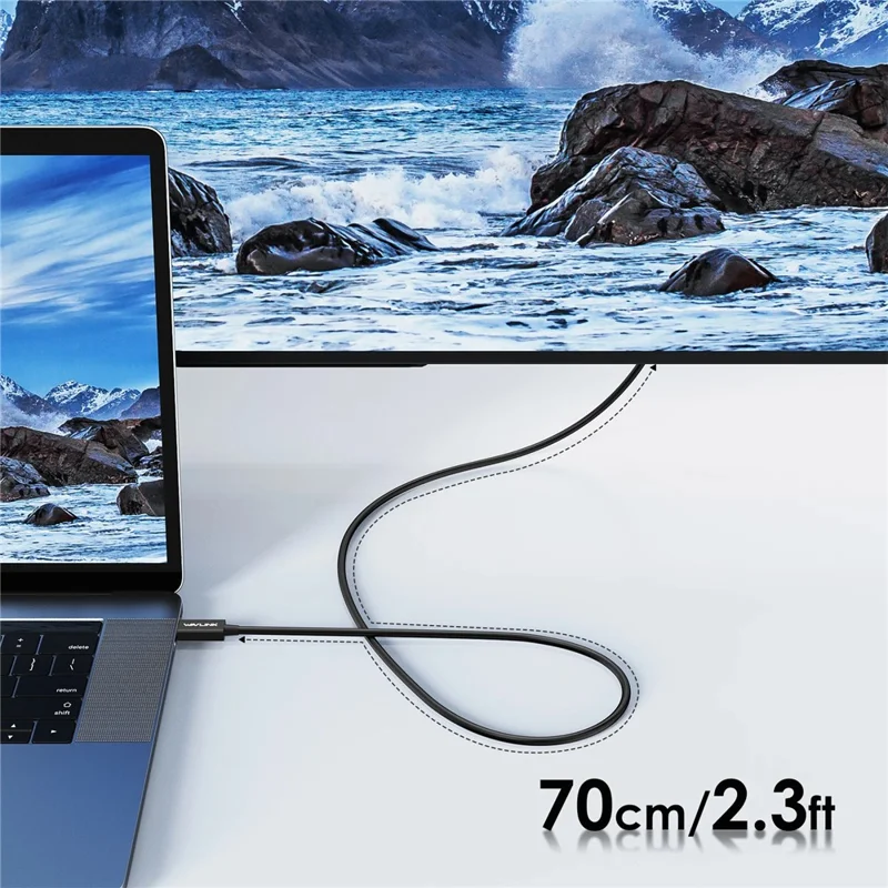 WAVLINK T4C7P Für MacBook Pro / Air Externes SSD eGPU 40 Gbit/s Datentransfer-Thunderbolt-4-Kabel