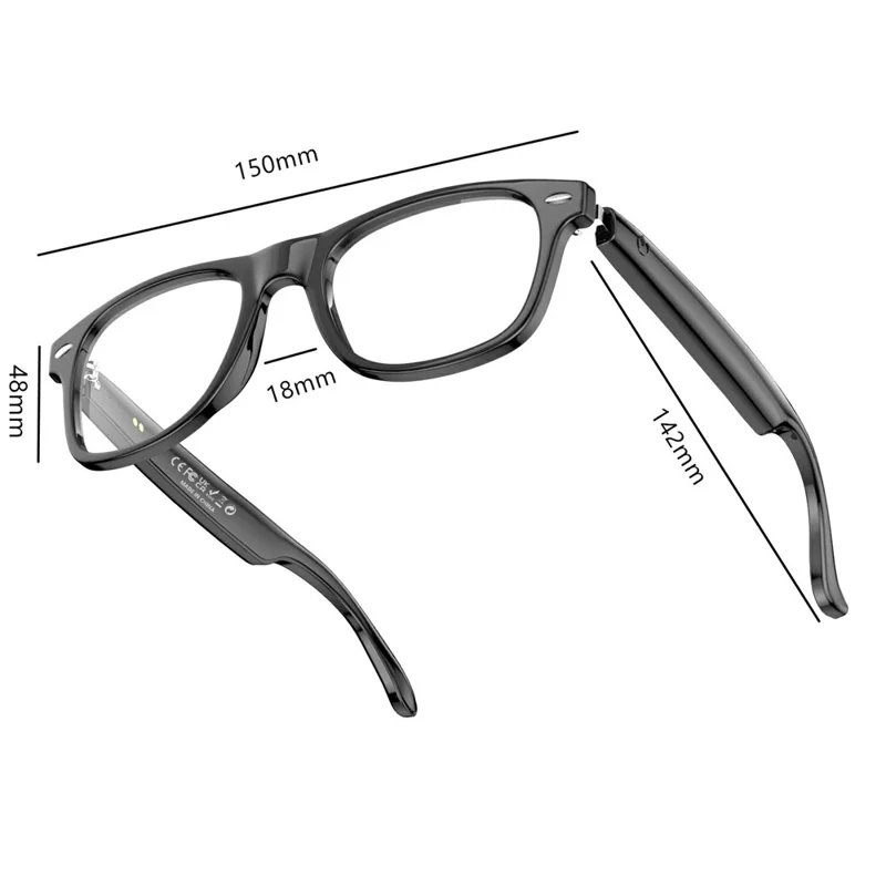 A13 AI Translation Smart Glasses for Driving Wearable Bluetooth-compatible Music Sunglasses - Anti Blue Light