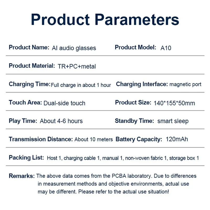 A10 AI Smart Bluetooth-compatible Driving Sunglasses Real Time Translation Multi Language Interpreter - Gold