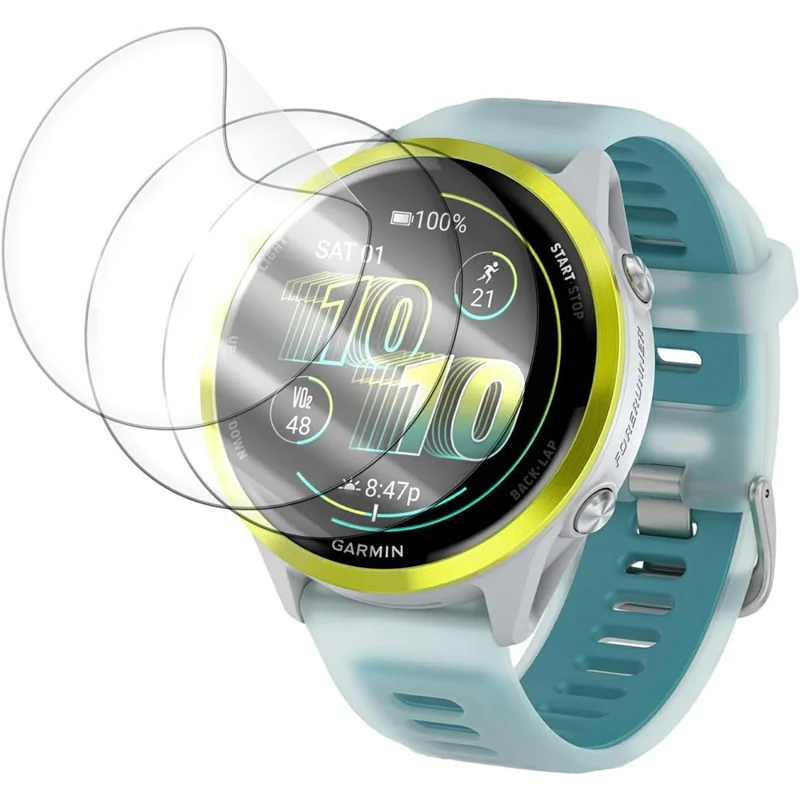 3 Pezzi Pellicola Protettiva Hydrogel 3D per Schermo Smartwatch Garmin Forerunner 570 47mm - Antigraffio