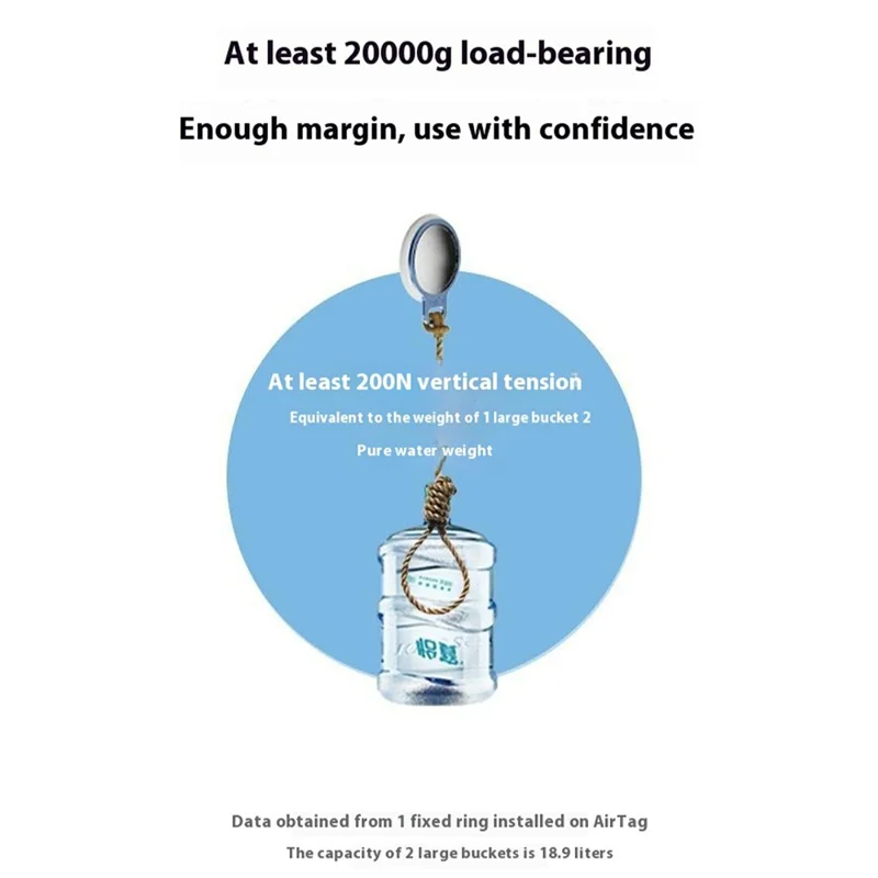 LAYLION For Apple AirTag Anti Lost Tracker Holder with Lanyard Aluminum Alloy Hanging Case - Orange