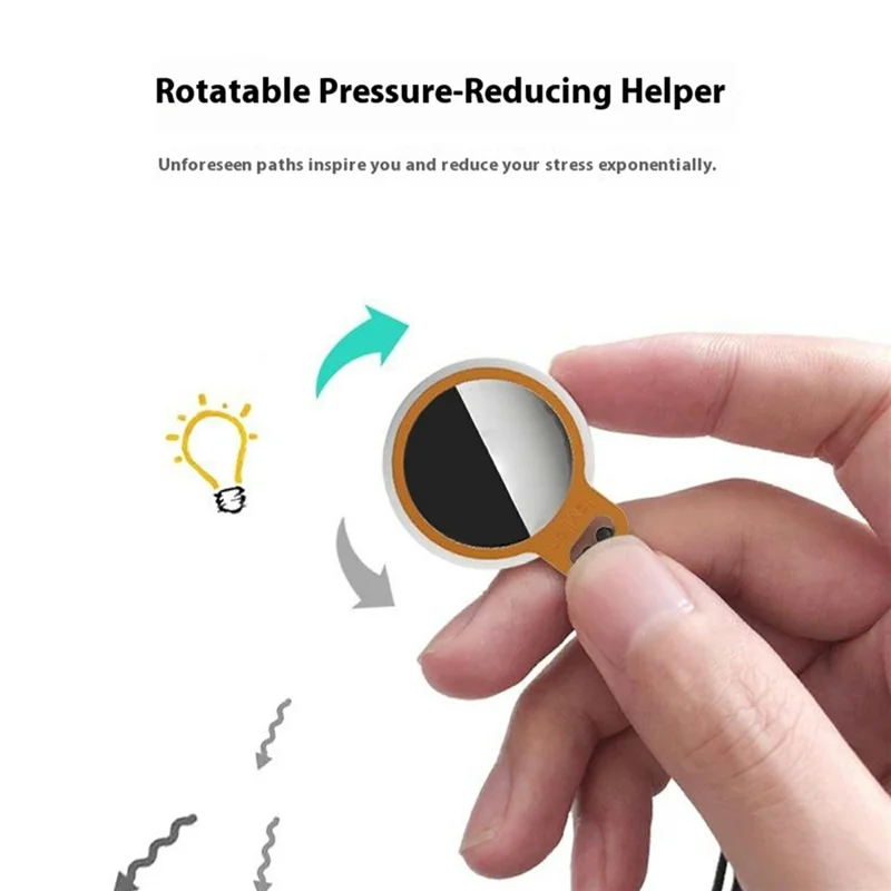 LAYLION For Apple AirTag Anti Lost Tracker Holder with Lanyard Aluminum Alloy Hanging Case - Orange