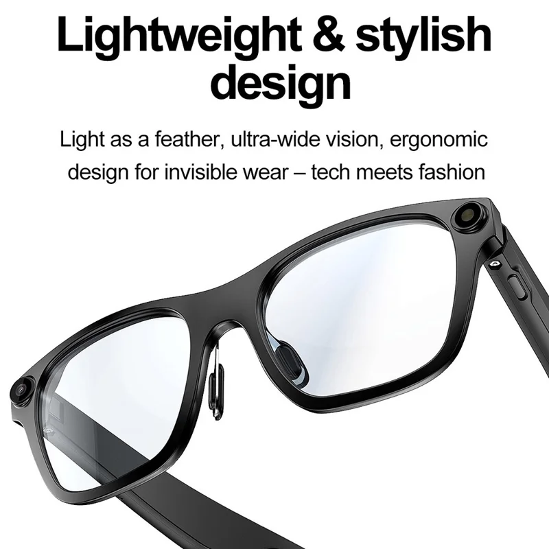 S336 KI-Übersetzer Smart Brille Bluetooth-kompatibel Anrufe 5MP Bildstabilisierung Videoaufnahme Kamera