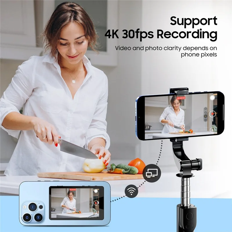 VRRIIS WL-050 Dispositivo di Mirroring Wireless per Smartphone con Monitor Display Magnetico per Selfie