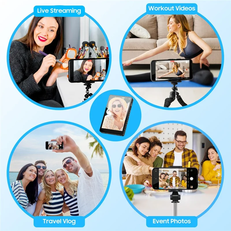 VRRIIS WL-050 Dispositivo di Mirroring Wireless per Smartphone con Monitor Display Magnetico per Selfie