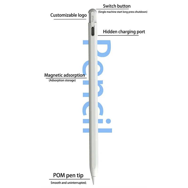 Penna Stilo P7 Pro per iPad con Assorbimento Magnetico e Rifiuto del Palmo per Disegno e Scrittura