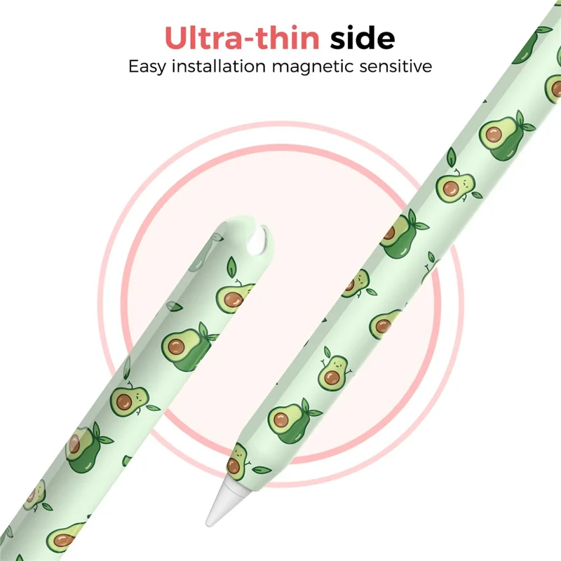 AHASTYLE PT65-FT Per Apple Pencil Pro / Pencil (Seconda Generazione) Cover Protettiva in Silicone per Stilo - Viola