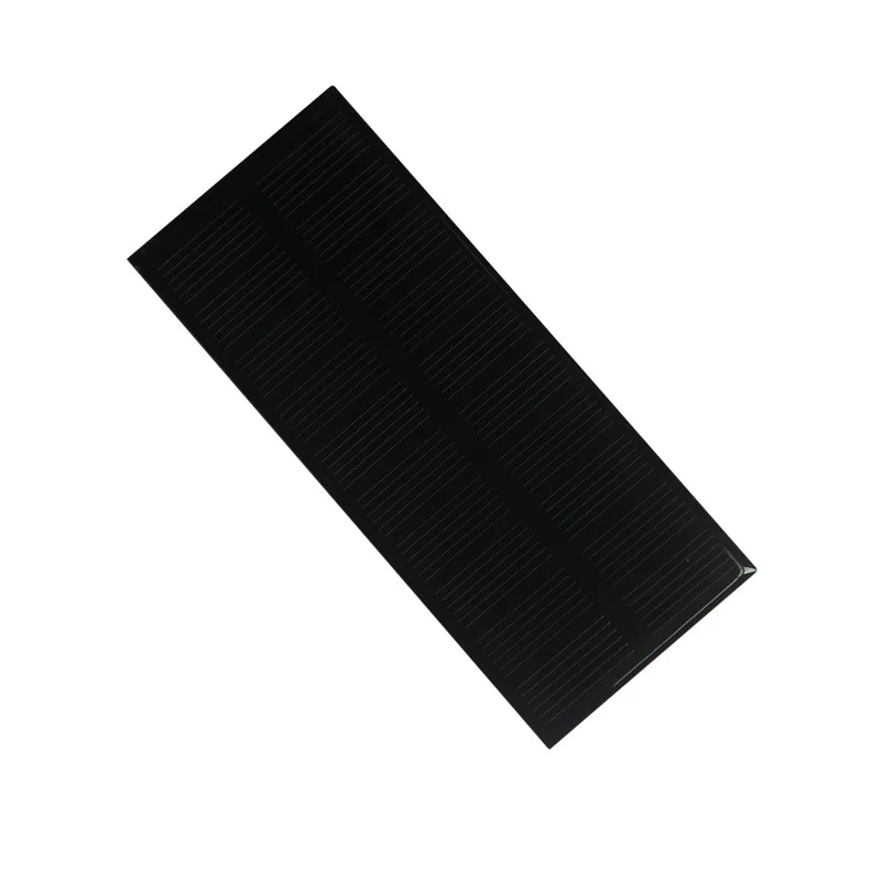 Pannello solare monocristallino mini fai-da-te da 0,6 W 5V per caricatore portatile di emergenza esterno con moschettone, 104 x 43,3 mm