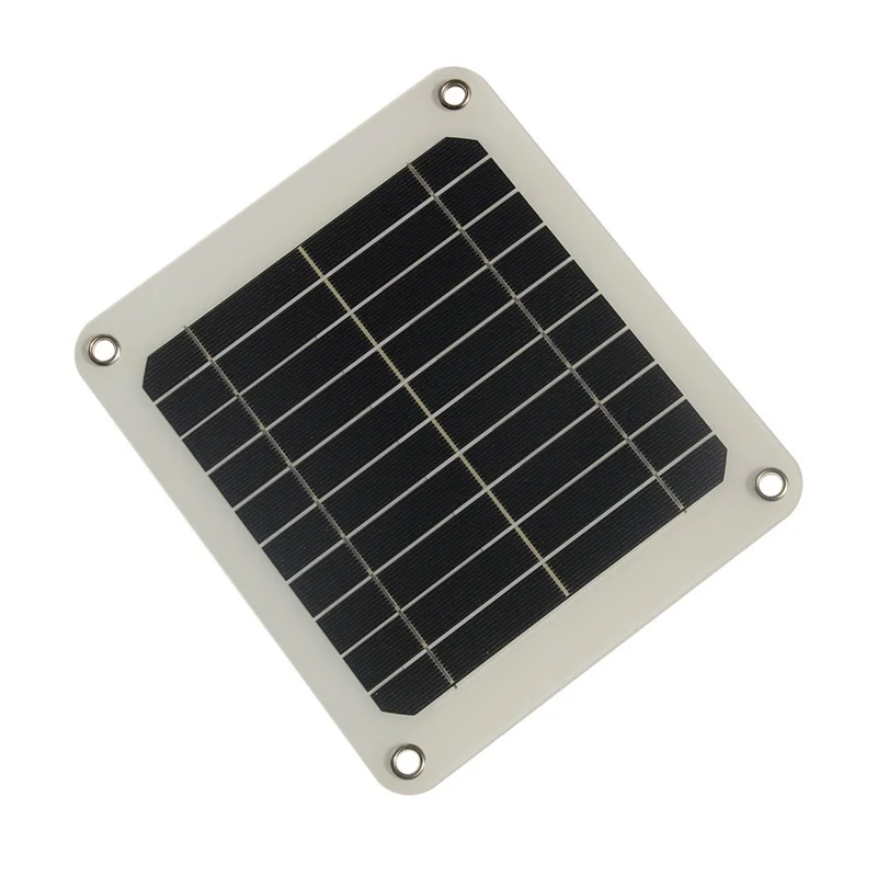 Pannello solare impermeabile da 5W, caricatore USB ad alta efficienza, alimentazione portatile per esterno