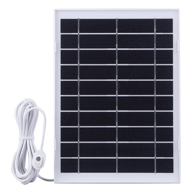 Solar Panel for Arlo Pro 4  /  Ultra 2  /  Pro 3  /  Ultra  /  Pro 5S Surveillance Camera Charger with Magnetic 3 Pin Interface - White
