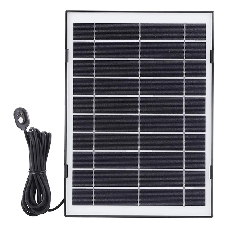 Solar Panel for Arlo Pro 4  /  Ultra 2  /  Pro 3  /  Ultra  /  Pro 5S Surveillance Camera Charger with Magnetic 3 Pin Interface - Black