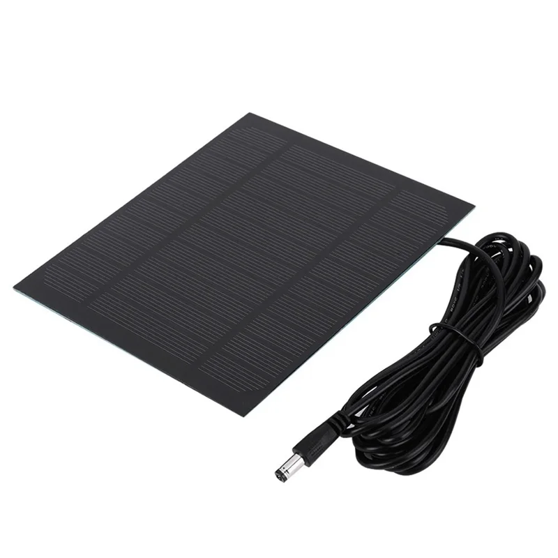3,5W 5V Solarpanel-Ladegerät mit DC5521-Anschluss für elektronische Geräte – Tragbare Outdoor-Stromversorgung