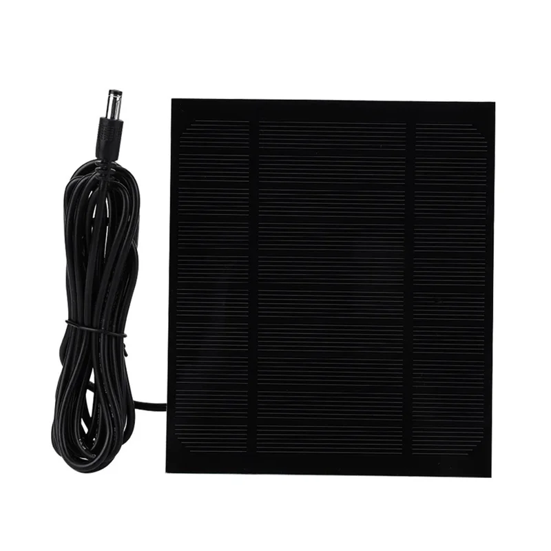 3,5W 5V Solarpanel-Ladegerät mit DC5521-Anschluss für elektronische Geräte – Tragbare Outdoor-Stromversorgung