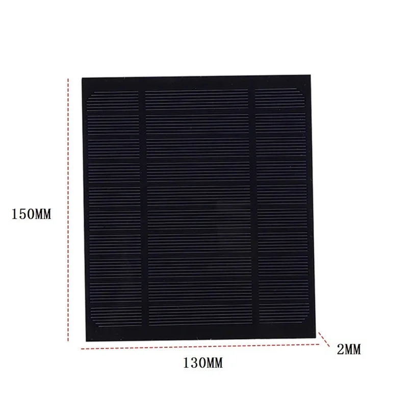 3,5W 5V Solarpanel-Ladegerät mit DC5521-Anschluss für elektronische Geräte – Tragbare Outdoor-Stromversorgung