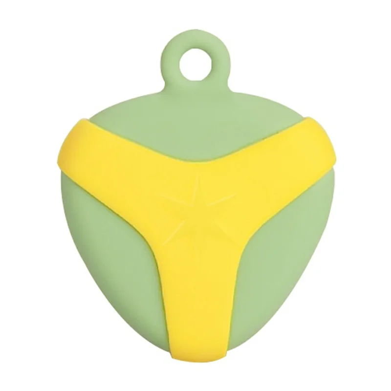 For Huawei Tag Tracker Silicone Case Waterproof Anti Drop Protective Cover with Hanging Buckle - Green  /  Yellow