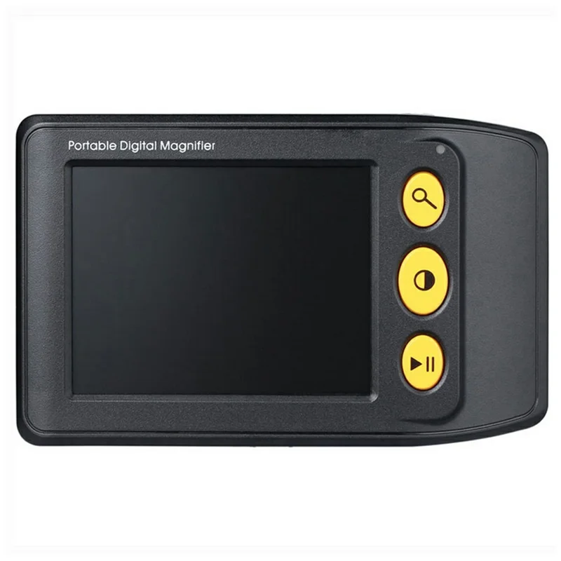 YS008 Lupa Electrónica de 3,5 Pulgadas 2-25X para Personas con Baja Visión, Lectura de Periódicos y Libros - Negro