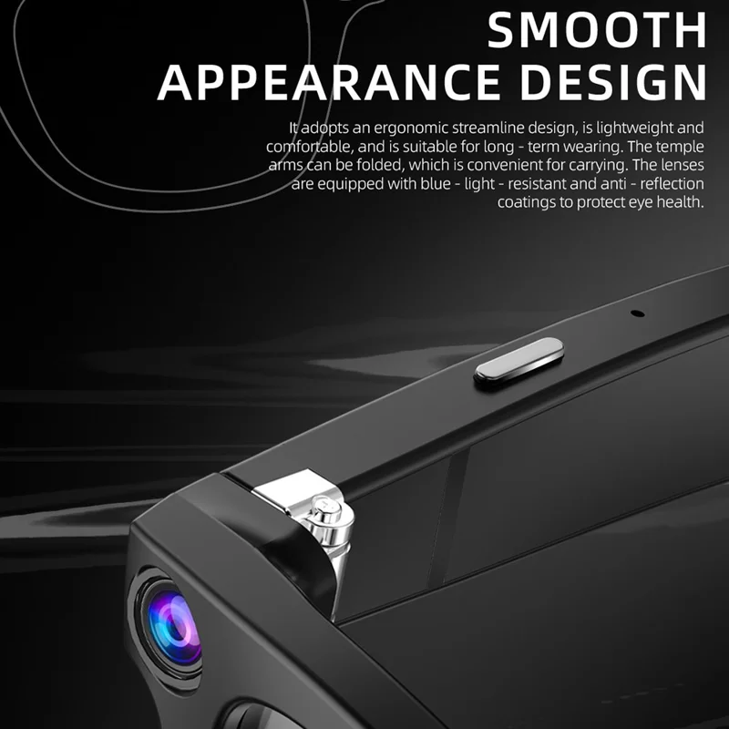 G300 AI Translation Touch Control Smart Glasses with 8MP Camera Image Stabilization Video Recorder