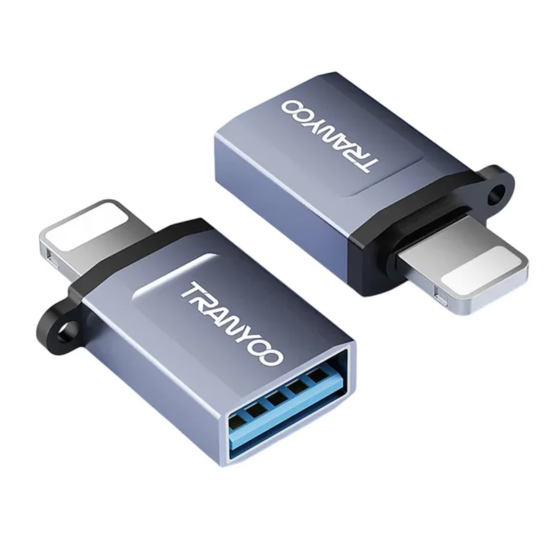 Adaptateur Mini OTG TRANYOO T-E16 : Connecteur Portable de Port USB Femelle vers Mâle IP