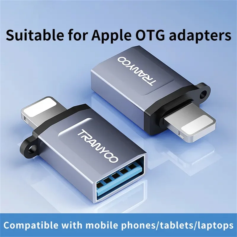 Adaptateur Mini OTG TRANYOO T-E16 : Connecteur Portable de Port USB Femelle vers Mâle IP