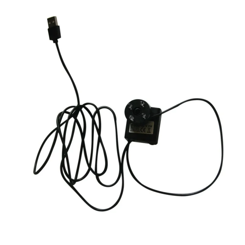 5W Solar Panel USB Output Portable Water Pump with LED Light for Outdoor Fountain Small Pond