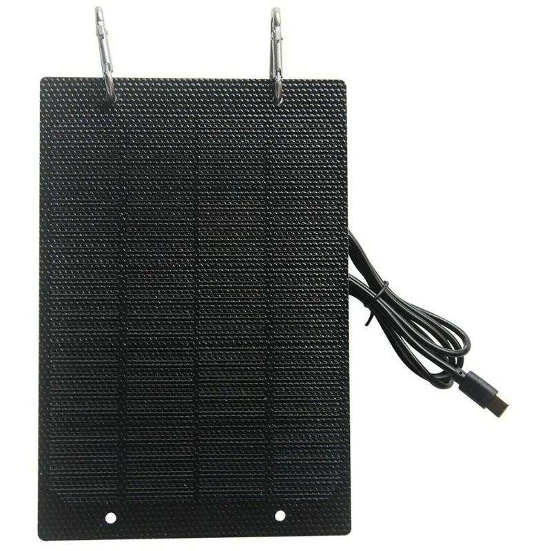 5W ETFE Laminated Solar Charging Panel for Smartphone Portable Outdoor Power Supply with Type C Output