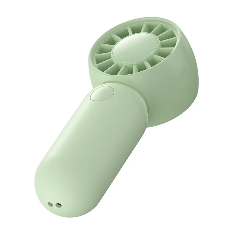 USAMS ZB354 Mini Pocket Fan Portable USB Rechargeable 3 Speed Settings Handheld Cooling Fan - Green