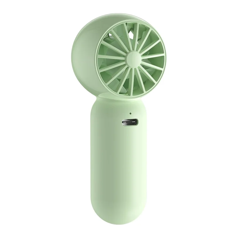 USAMS ZB354 Mini Pocket Fan Portable USB Rechargeable 3 Speed Settings Handheld Cooling Fan - White