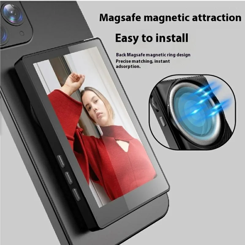 OD20 Smartphone Selfie Screen Mirroring Device Magnetic Rear Display Live Streaming Monitor