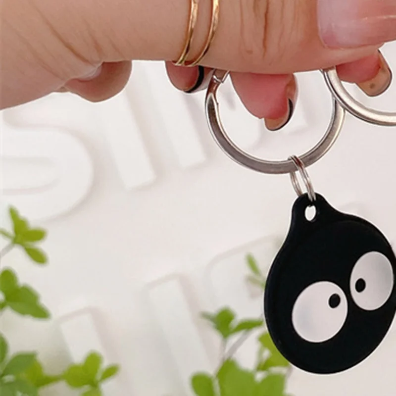 For Apple AirTag Tracker Silicone Protective Case Cartoon Cute Design Scratch Resistant Shockproof Cover - Strawberry