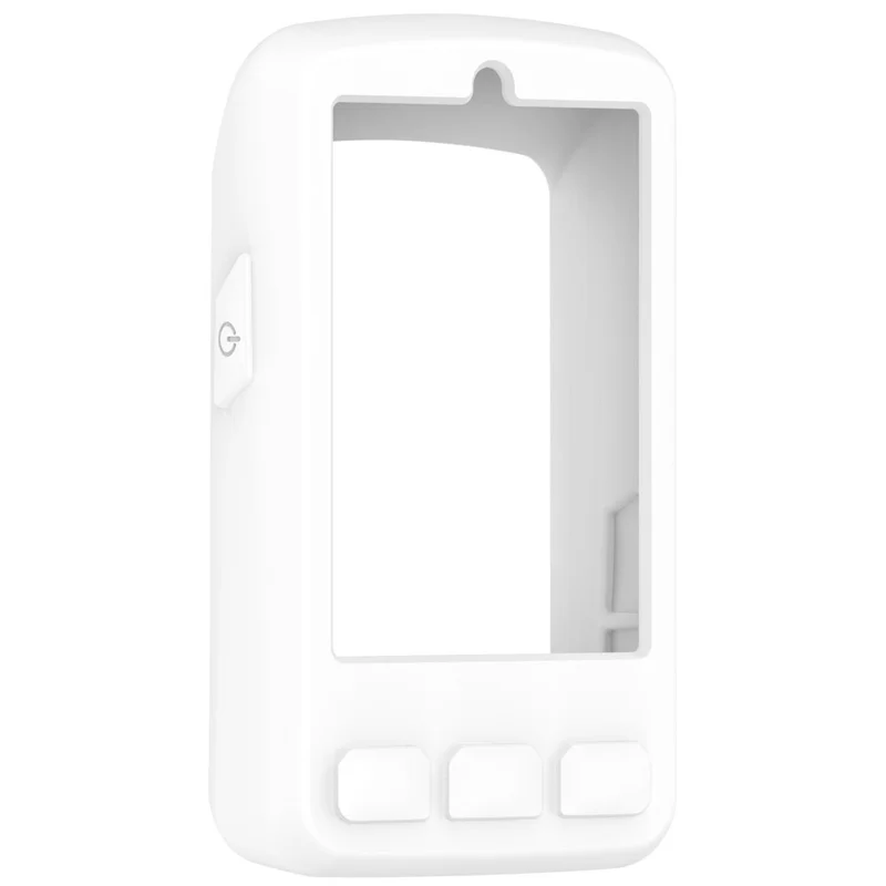 Защитный чехол для велокомпьютера Wahoo ELEMNT BOLT V3 / BOLT 3 (WF157) - Белый силиконовый чехол для секундомера