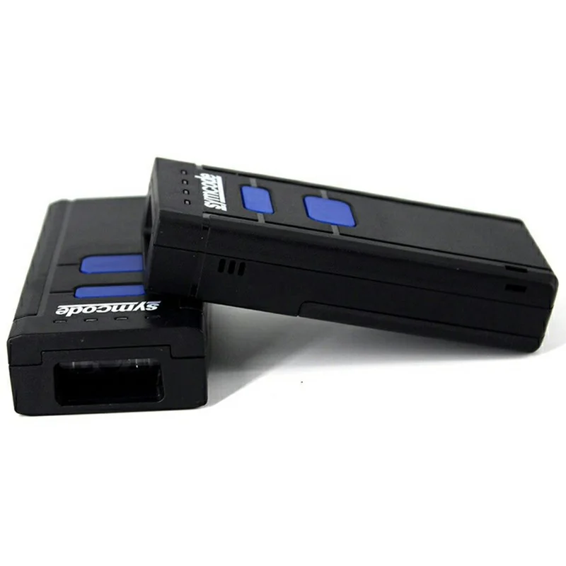 SYMCODE MJ-2877 Scanner de codes-barres portable compatible Bluetooth / Lecteur de codes-barres portable sans fil 2,4G