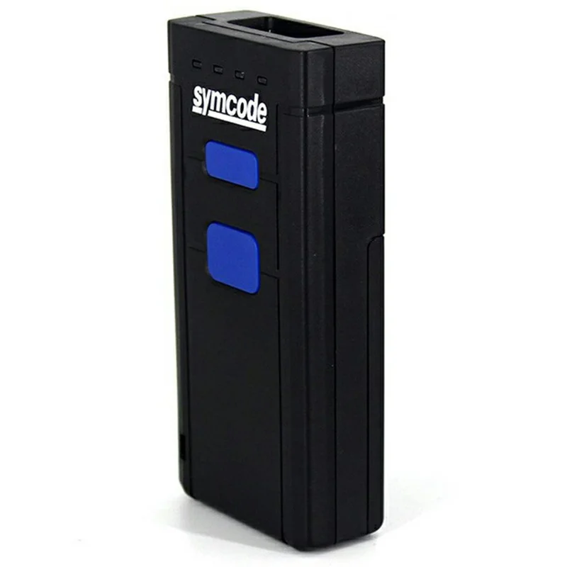 SYMCODE MJ-2877 Scanner de codes-barres portable compatible Bluetooth / Lecteur de codes-barres portable sans fil 2,4G
